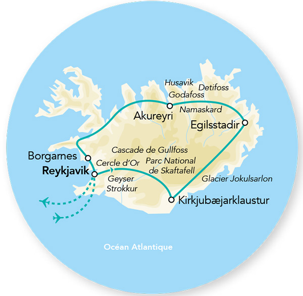 Splendeurs de l&rsquo;Islande en Eté – 8J/7N – 2026/2027 – (Flex)