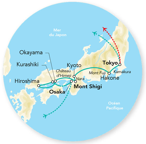 Splendeurs du Japon 11J/8N – 2026 – Limité à 28 pers.