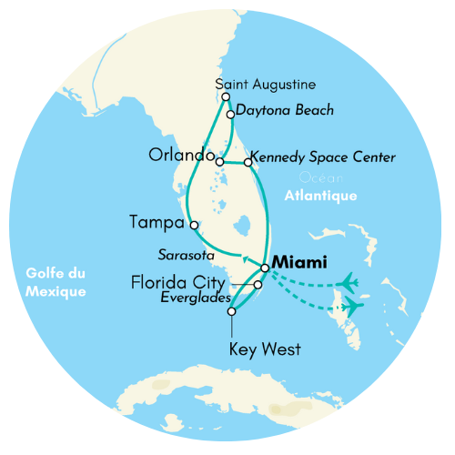 Splendeurs de Floride, Key West & Croisière Bahamas 12J/10N - 2026 - (Flex)