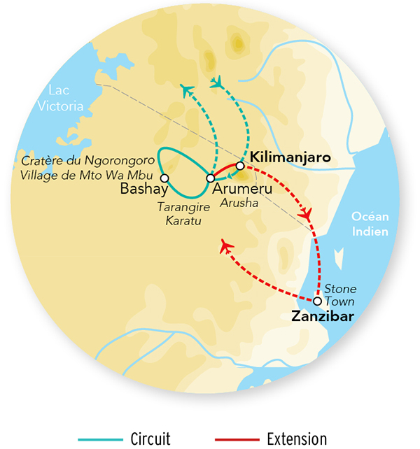 Immersion en Tanzanie & Séjour Stone Town & Zanzibar 12J/09N - 2026 - Limité à 6 pers./véhicule