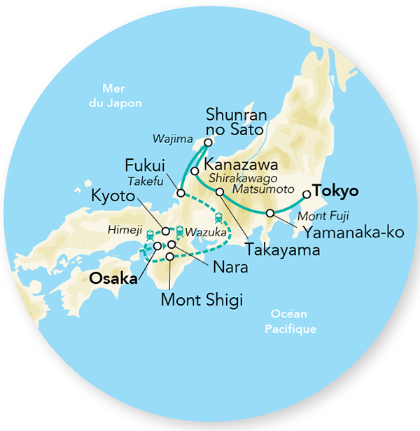 Immersion au Japon en transports locaux & Extension Tokyo en Rendez-vous sur place 13J/12N – 2026 – Limité à 12 pers.