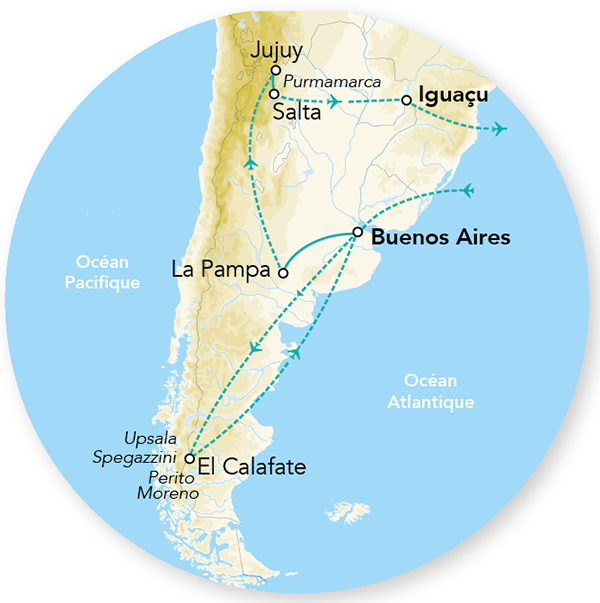 Splendeurs d’Argentine 13J/10N - 2026 - Limité à 18 pers.