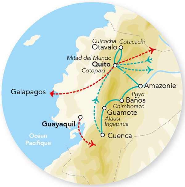Splendeurs de l&rsquo;Equateur & Séjour Galapagos 16J/14N – 2026 – Limité à 18 pers.