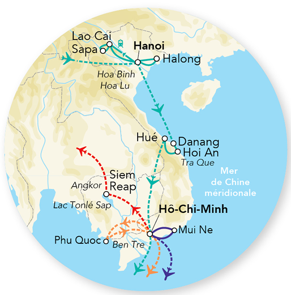 Merveilles du Vietnam & Séjour Angkor – 18J/15N – 2026 – Limité à 24 pers.