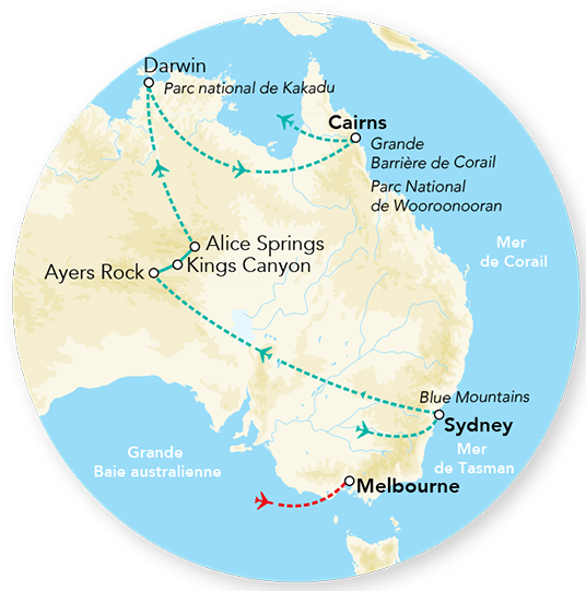 Merveilles d&rsquo;Australie 16J/12N – 2026/2027 – Limité à 26 pers.