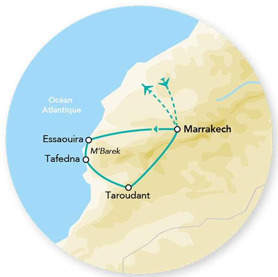Immersion entre Océan et Médinas 8J/7N – 2027 – Limité à 12 pers. – (Flex)