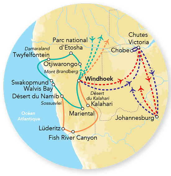 Splendeurs de Namibie 12J/09N – 2027 – Limité à 22 pers.