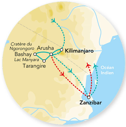 Splendeurs de Tanzanie & Zanzibar 10J/07N – 2027 – Limité à 6 pers./véhicule