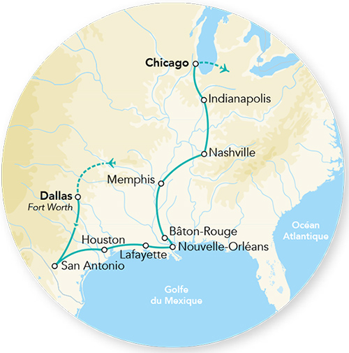 Merveilles du Texas à Chicago 14J/12N - 2027 - (Flex)