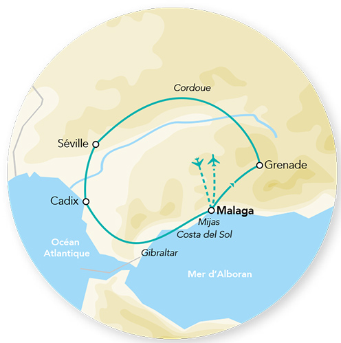 Splendeurs de l&rsquo;Andalousie 8J/7N – Limité à 30 pers. (Flex)