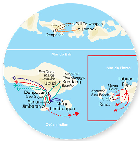 Immersion à Bali & Komodo 15J/12N – 2027 – Limité à 12 pers. – (Flex)