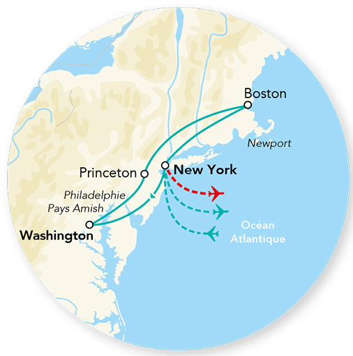 Splendeurs de l'Est des USA 09J/07N - 2027 - (Flex)