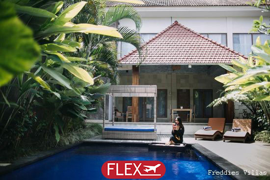 Duo 3*/4* Freddies Villas Ubud & Villa Del Mar Canggu – (Flex)