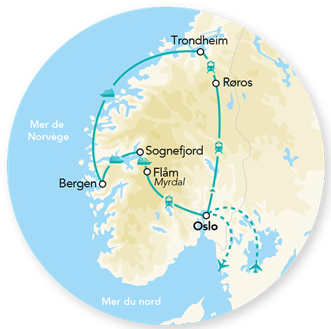 Merveilles des Fjords & Croisière Côtière 10J/9N – 2026/ 2027 – Limité à 25 pers. – (Flex)