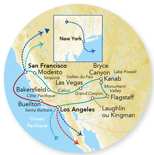 Splendeurs de l&rsquo;Ouest des USA 11J/9N – 2027 – (Flex)