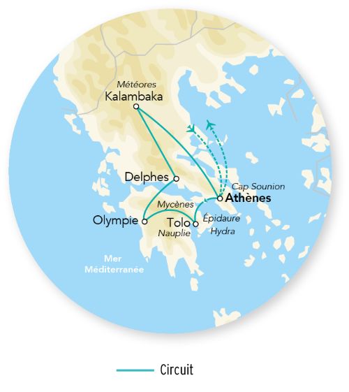 Sur les Routes de Grèce Hôtels 4* 10J/09N - 2027 (Flex)